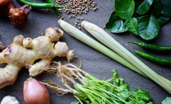 Green Curry Paste and Prawn and Eggplant Curry