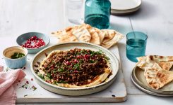 Hummus with Spiced Lamb